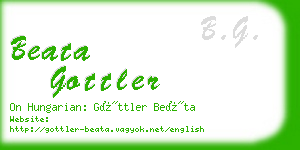 beata gottler business card